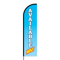 Available Now Flex Banner Flag - 16 (Single Sided)