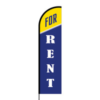 For Rent Flex Banner Flag - 16 (Single Sided)