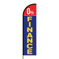 0% Finance Flex Banner Flag - 16ft (Single Sided)