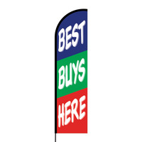 Best Buys Here Flex Banner Flag - 16ft (Single Sided)