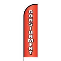 Consignment Flex Banner Flag - 16ft (Single Sided)