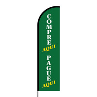 Compre Aqui Pague Aqui Flex Banner Flag - 16ft (Single Sided)