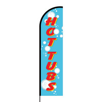 Hot Tubs Flex Banner Flag - 16ft (Single Sided)
