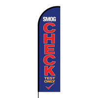 Smog Check Flex Banner Flag - 16ft (Single Sided)
