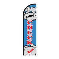 Smog Check Flex Banner Flag - 16ft (Single Sided)