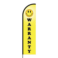 Warranty Flex Banner Flag - 16ft (Single Sided)