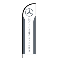 Mercedes Benz Flex Banner Flag - 16ft (Single Sided)