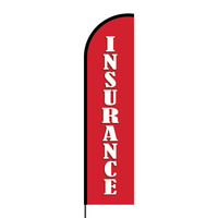 Insurance Flex Banner Flag - 16ft (Single Sided)