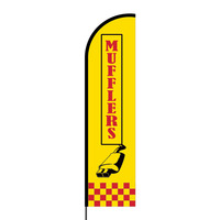 Mufflers Flex Banner Flag - 16ft (Single Sided)