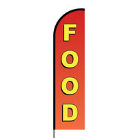 Food Flex Banner Flag - 16ft (Single Sided)