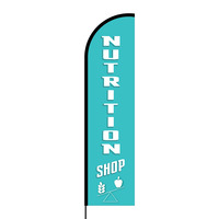 Nutrition Shop Flex Banner Flag - 16ft (Single Sided)