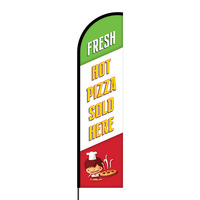 Pizza Flex Banner Flag - 16ft (Single Sided)