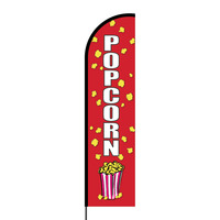 Popcorn Flex Banner Flag - 16ft (Single Sided)
