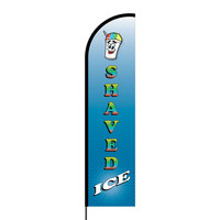 Shaved Ice Flex Banner Flag - 16ft (Single Sided)
