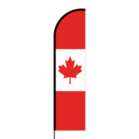 Canada Flex Banner Flag - 16ft (Single Sided)