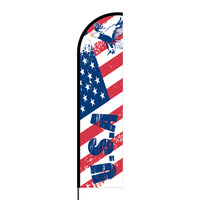USA Flex Banner Flag - 16ft (Single Sided)