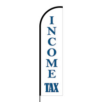 Income Tax Flex Banner Flag - 16ft (Single Sided)