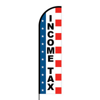 Income Tax Flex Banner Flag - 16ft (Single Sided)