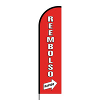 Reembolso Rapido Flex Banner Flag - 16ft (Single Sided)