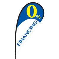 0% Financing Flex Blade Flag - 09' Single Sided