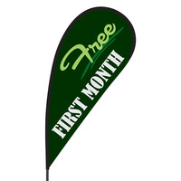 First Month Free Flex Blade Flag - 09' Single Sided
