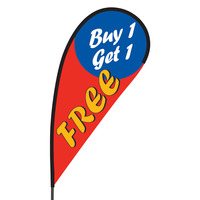 Buy 1 Get 1 Free Flex Blade Flag - 09' Single Sided