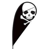 Skull Flex Blade Flag - 09' Single Sided