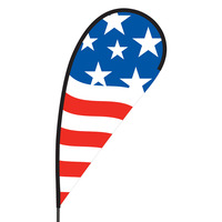 American Flex Blade Flag - 09' Single Sided