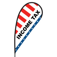 Income Tax Flex Blade Flag - 09' Single Sided