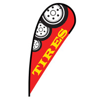 Tires Flex Blade Flag - 12'