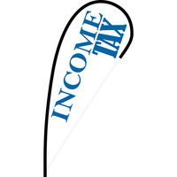 Income Tax Flex Blade Flag - 12'