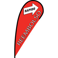 Rapido Reembolso Flex Blade Flag - 12'