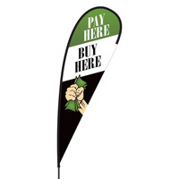 Buy Here Pay Here Flex Blade Flag - 15'