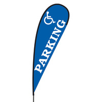 Handicap Parking Flex Blade Flag - 15'