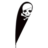 Skull Flex Blade Flag - 15'
