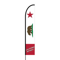 California Flag Print Flex Banner EVO Flag Single Sided Print