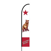 California Flag Print 2 Flex Banner EVO Flag Single Sided Print