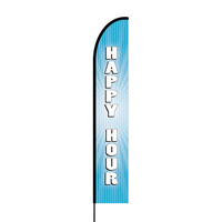 Happy Hour Flex Banner EVO Flag Single Sided Print