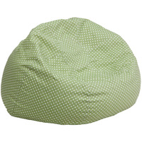 Green Fabric kids bean bag