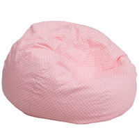 Pink Fabric kids bean bag