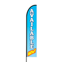 Available Now Flex Banner EVO Flag Single Sided Print