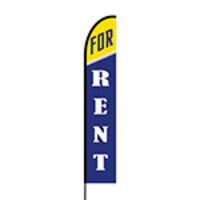 For Rent Flex Banner EVO Flag Single Sided Print