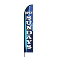 Open Sundays Flex Banner EVO Flag Single Sided Print