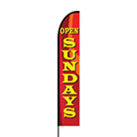 Open Sundays Flex Banner EVO Flag Single Sided Print