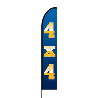 4 x 4 Flex Banner EVO Flag Single Sided Print