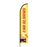 Car Alarms Flex Banner EVO Flag Single Sided Print