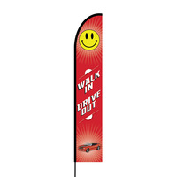 Walk In Drive Out Flex Banner EVO Flag Single Sided Print