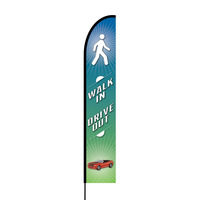 Walk In Drive Out 2 Flex Banner EVO Flag Single Sided Print