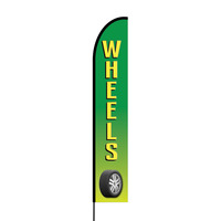 Wheels Flex Banner EVO Flag Single Sided Print