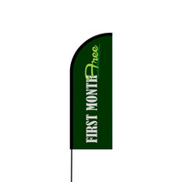 First Month Free Flex Banner Flag - 11ft